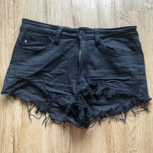Black high waisted shorts